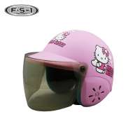 Hello Kitty decal Pink color open face infant motorcycle helmet full face for kids