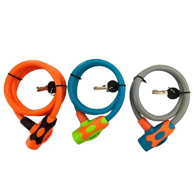 wholesale offering theftproof bike wire cable lock with 2 keys