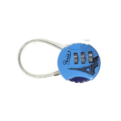 Popular round colorful combination safety bag  lock