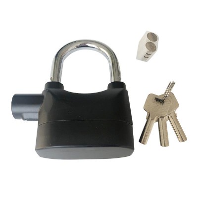 Black Zinc Alloy Motorcycle Accessories Durable Security Alarm Lock