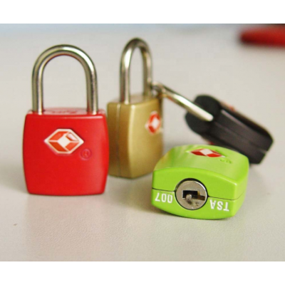 Zinc Alloy Material and Black, Blue, Red Color TSA  luggage lock key