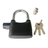 good quality waterproof lock alarm padlock anti theft lock factory