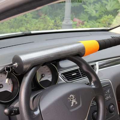 Baseball Steering Lock Heavy Duty Anti Theft Universal Vehicle Car Steering Wheel Lock Orange