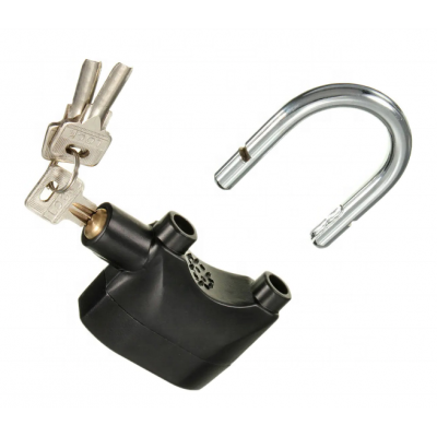 Aluminium Alloy Motorcychle Padlad Siren 110 Alarm Lock Alarm Padlock