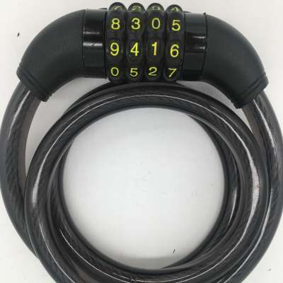 safe 4 code combination cable lock for bicycle  digital combination lock motorcycle lock