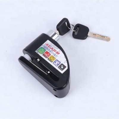 MOTORCYCLE ALARM DISC LOCK ANTI-THEFT Black