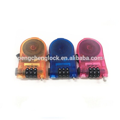 Color heart password travel padlock 3 digit  combination padlock