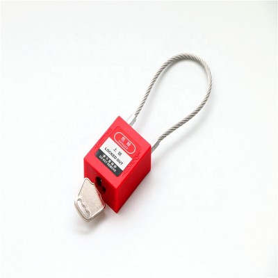 Lockout Padlock - Keyed Different Shackle Red